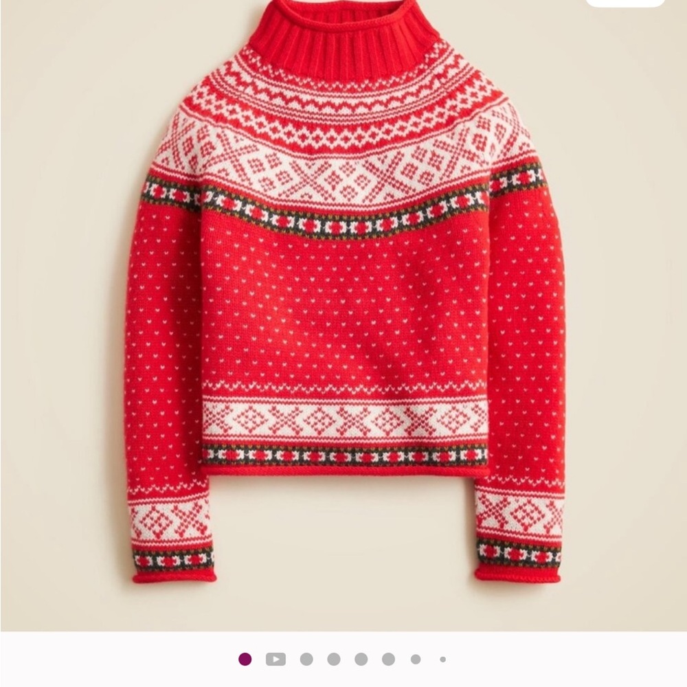 J. Crew Fair Isle 2025 Rollneck in Vintage Wool